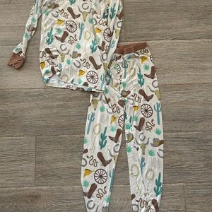 Little Sleepies Western Print Pajama Set